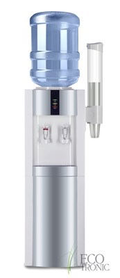 Кулер для воды "Экочип" V21-L White-Silver с компрессорным охлаждением